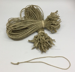 Flax cord tied loops 100pack